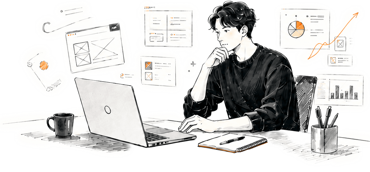 Web制作のイメージイラスト