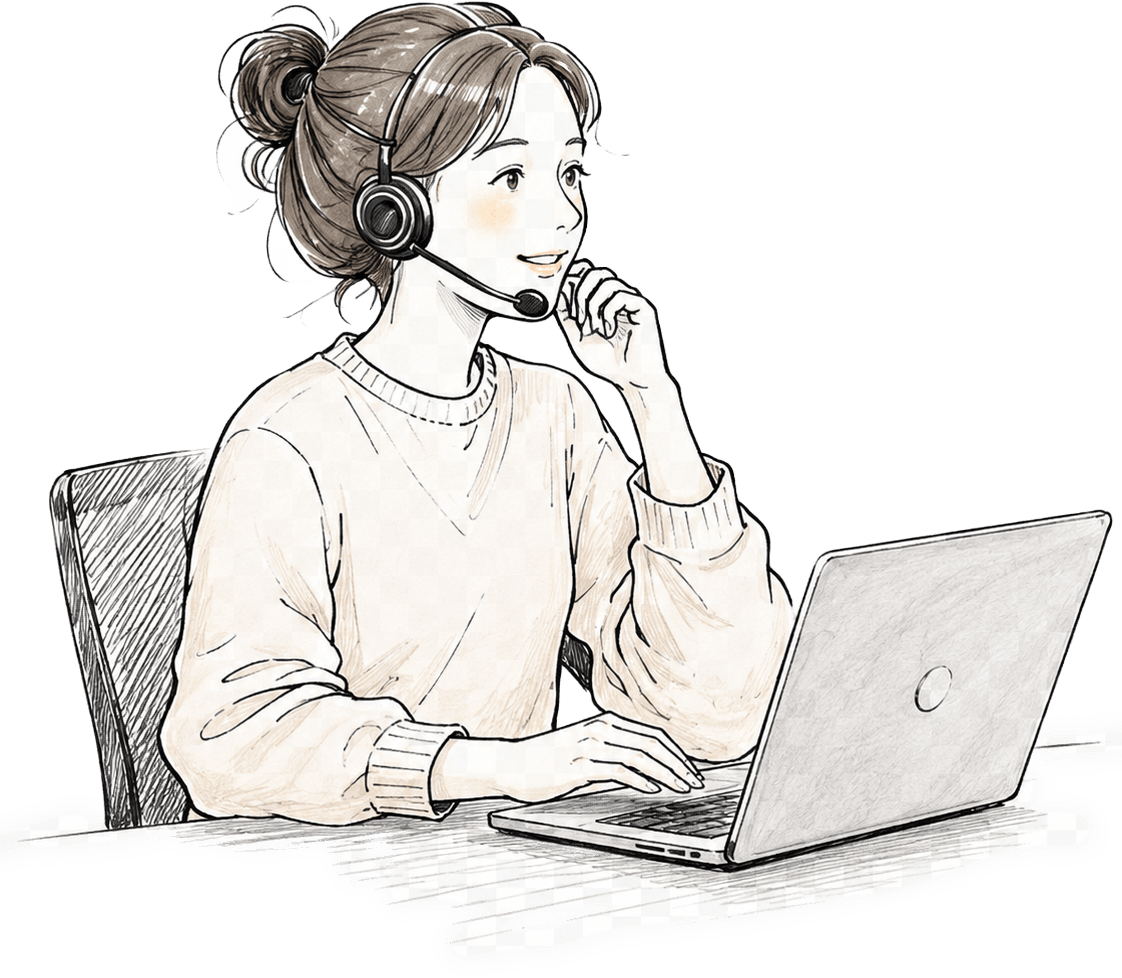 お問い合わせ担当者のイラスト